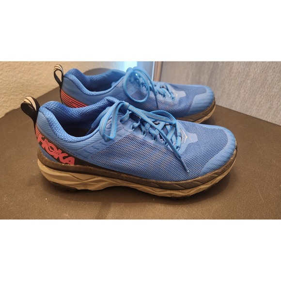 Hoka One One Shoes - Hoka One One Blue Pink Trail Running Shoes Women's Sneaker